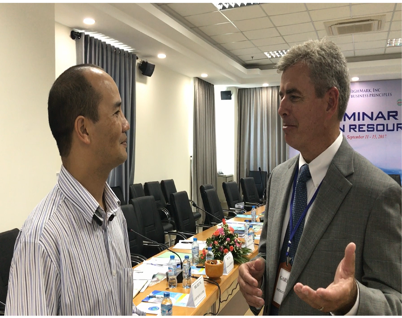 Mr Gary sharing happy experience at Nalod 